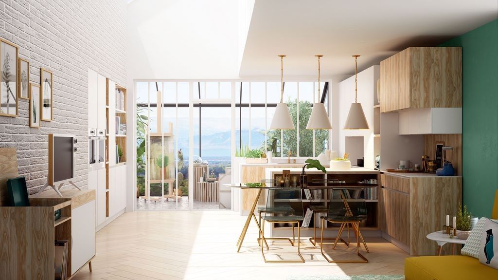 Cocina de diseño moderna en Sevilla por Fuoco