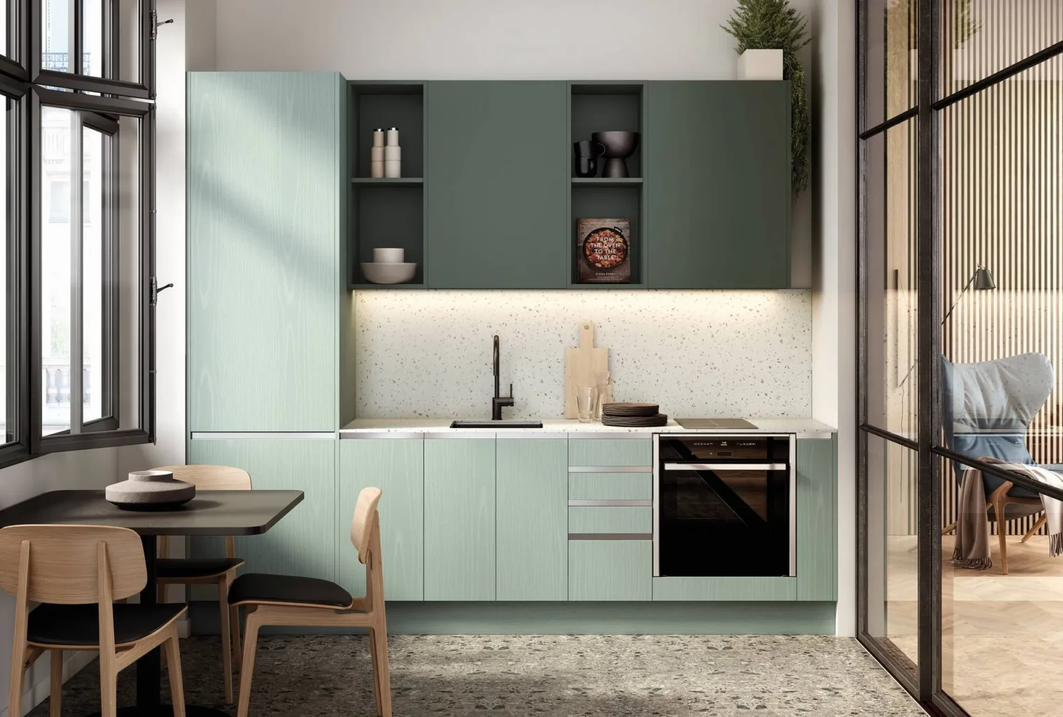 Cocina de diseño moderna en Sevilla por Fuoco