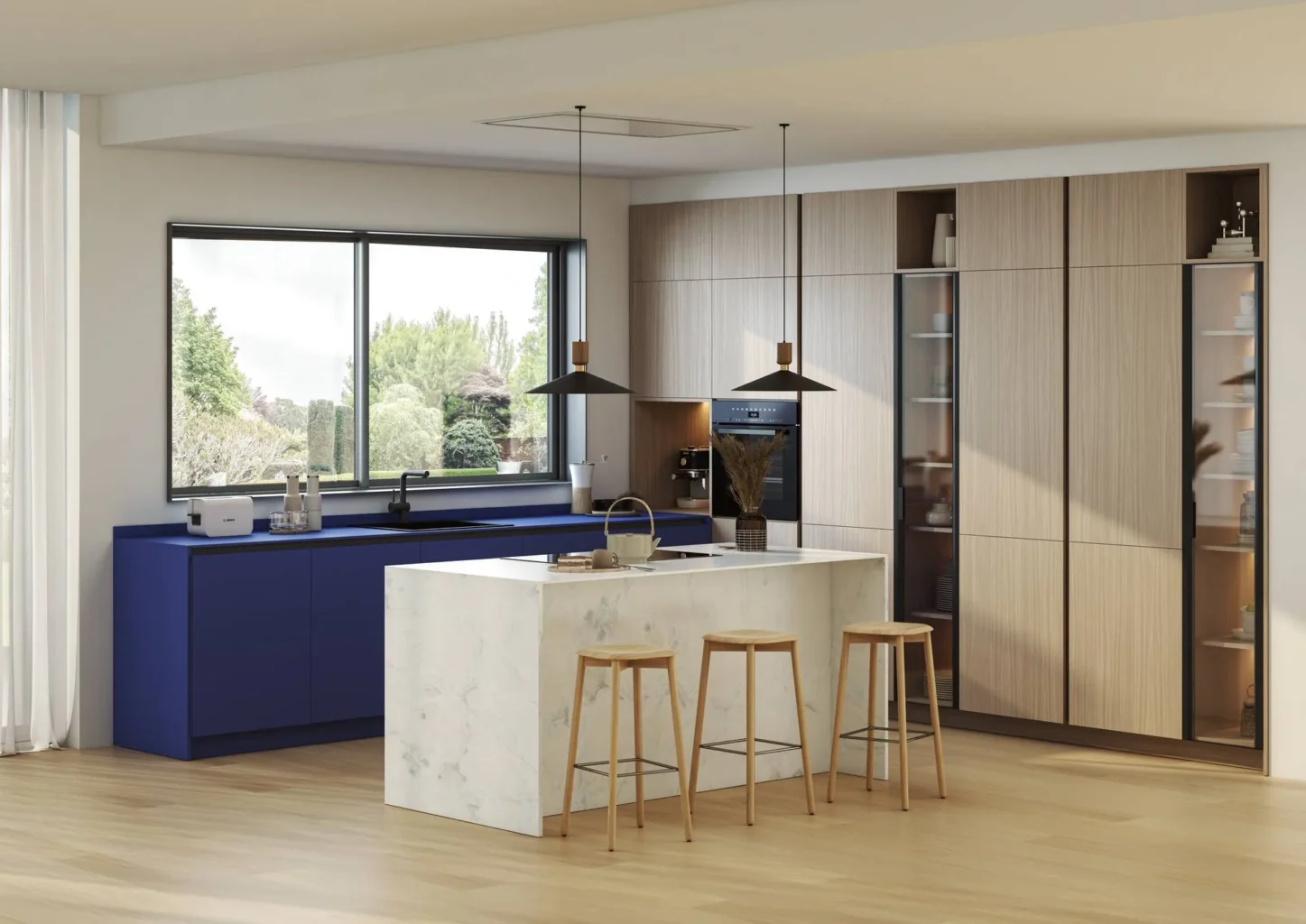 Cocina de diseño moderna en Sevilla por Fuoco